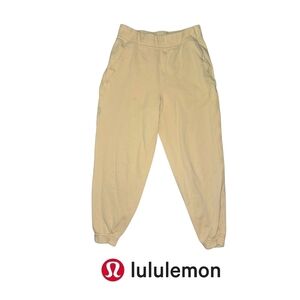 Lululemon Pale Yellow Joggers